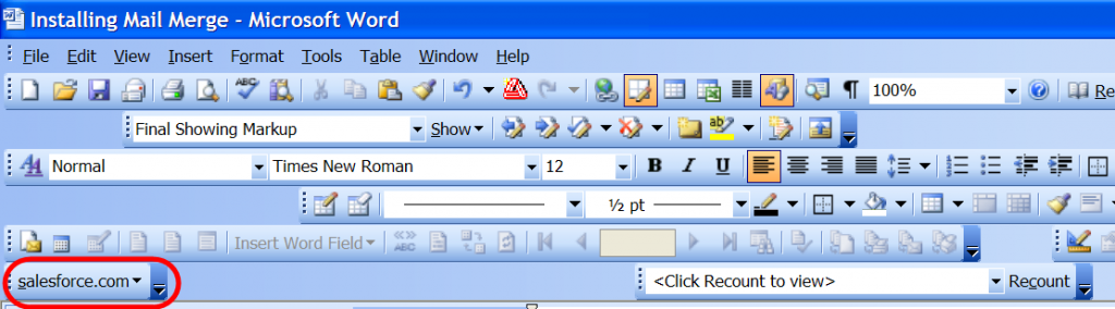 New toolbar option