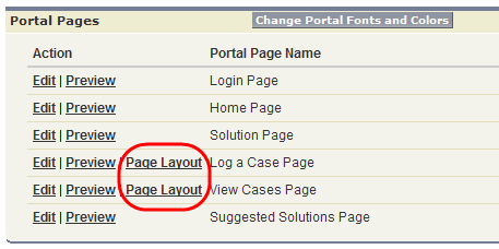 Case Page Layout on Portal