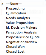 Out of the box Opportunity Stages