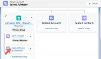 Figure 10 - The new Client is created and also associated with the Household