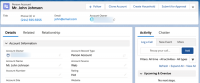 Figure 4 - New Client record