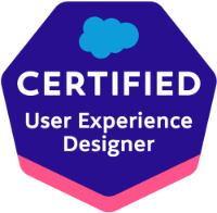 Salesforce Certified User Experience Designer badge