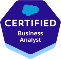 SF certified Business Analyst badge