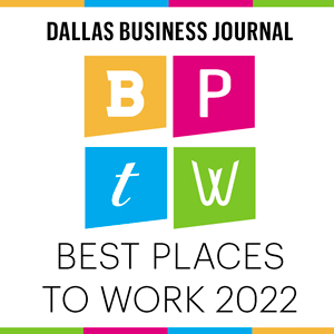 Image of Dallas Business Journal Best Places to Work 2022 logo