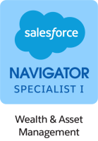 Salesforce Navigator Specialist 1 - Wealth & Asset Management badge