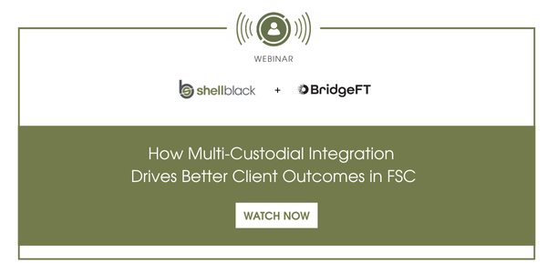Image containing webinar icon, ShellBlack and BridgeFT logos with link to webinar