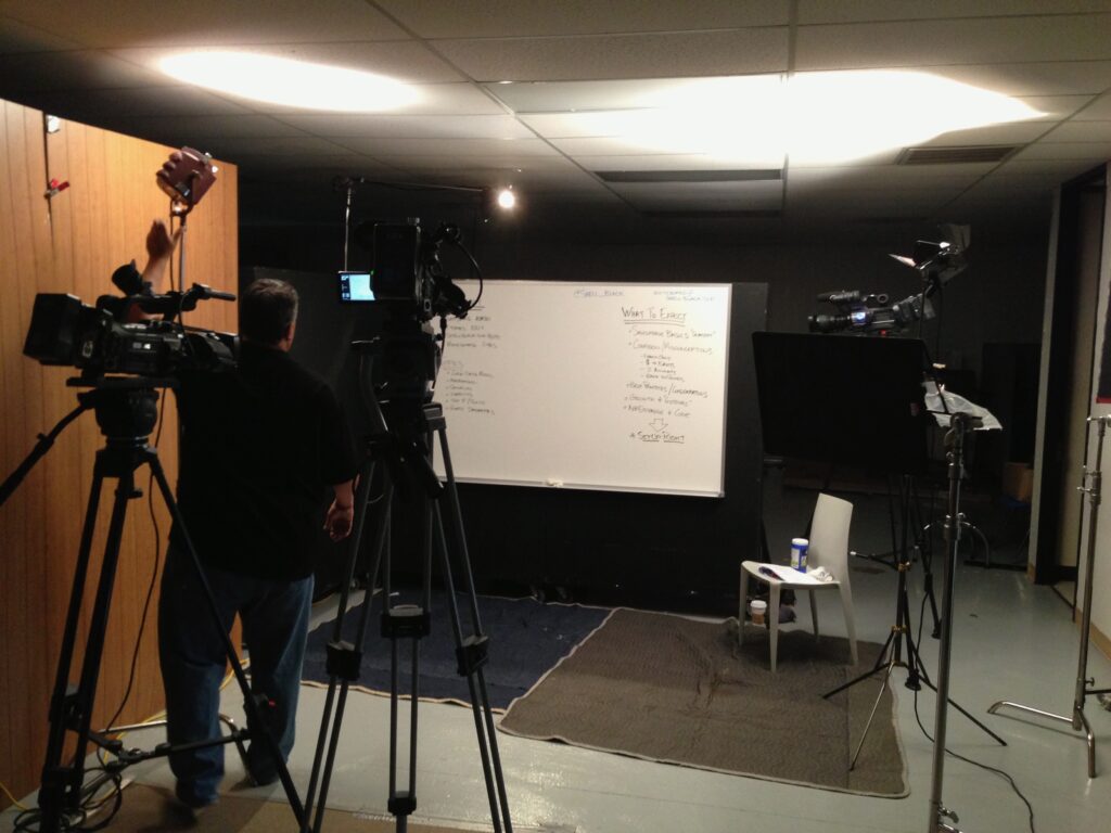 picture of whiteboard and camera